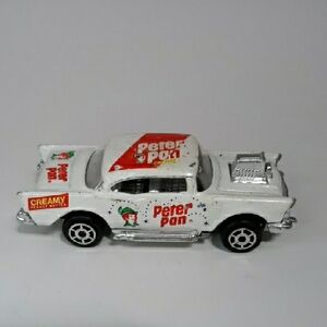 Chevy '57 Peter Pan White Majorette Vintage Diecast Flaws Some Scuffs